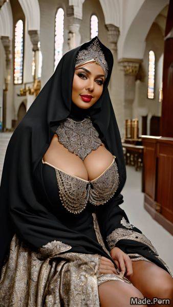 Silk real eyebrow church victorian high heels sitting nun AI porn - made.porn on pornsimulated.com