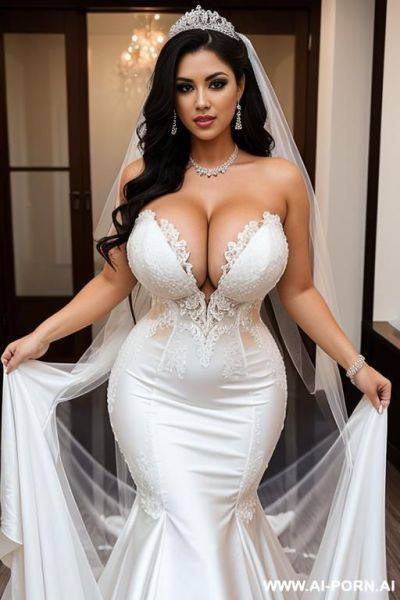 Full body few woman massive big boobs wedding dress no nude tits - ai-porn.ai on pornsimulated.com