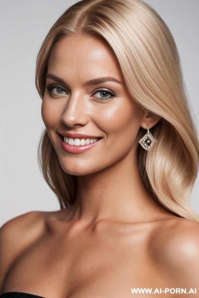 Scandinavian blond miss universe, smiling - ai-porn.ai on pornsimulated.com