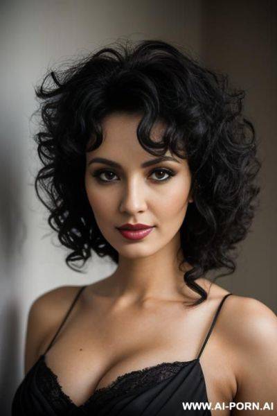 Medium woman, curly black hair - ai-porn.ai on pornsimulated.com