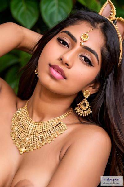 Indian girl with cat ears in gold jewels - imake.porn - India on pornsimulated.com