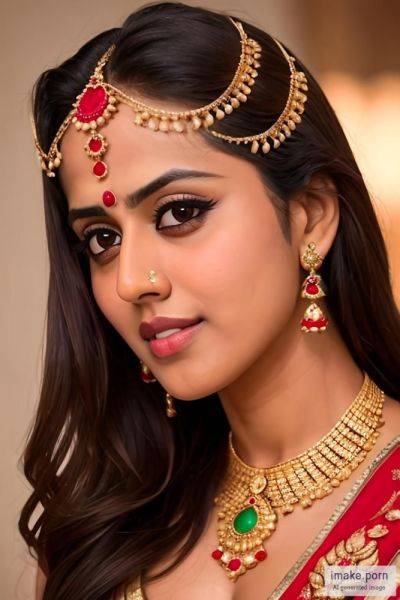 Indian girl Genelia D Souza with devil horns gold jewels - imake.porn - India on pornsimulated.com