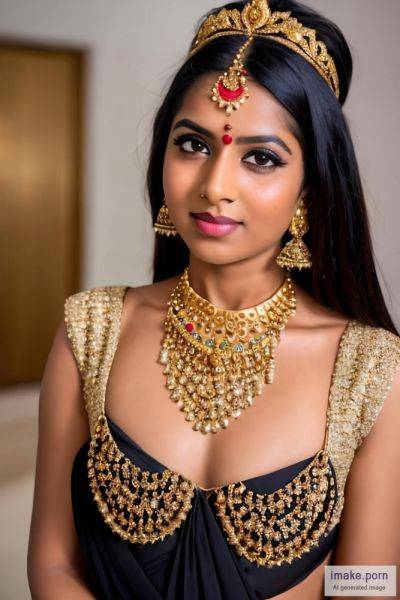 Indian girl with "devil horns in head" and gold crown in head... - imake.porn - India on pornsimulated.com