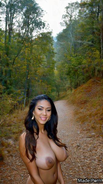 Babe busty saggy tits amateur forest earrings smile AI porn - made.porn on pornsimulated.com