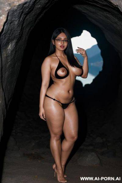 Glasses, night, cave, nude - ai-porn.ai on pornsimulated.com