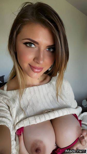 Cotton facial selfie seduction realistic art brunette tits licking AI porn - made.porn on pornsimulated.com