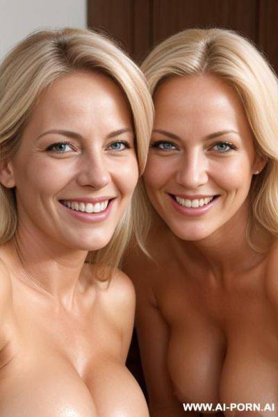 Beautiful blonde german mature women graduation naked, busty teardrop, smiling, full nude body view, spreading natural beautiful open wide pussy, ultra sexy, ultra realistic photo - ai-porn.ai - Germany on pornsimulated.com