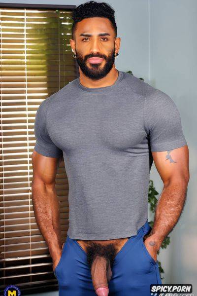 Gay arab dominant male, serious face, very tall, xxl dick, squared jaw - spicy.porn on pornsimulated.com