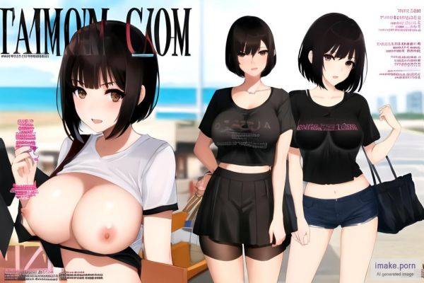 Single Girl, Standing, Teen 18+, Black Hair, Shaved Pussy, Short... - imake.porn on pornsimulated.com