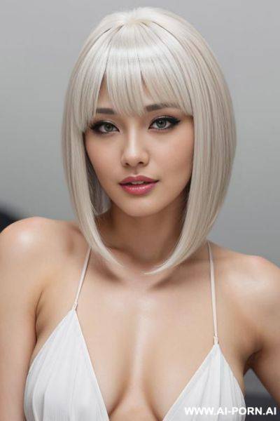 (mature depiction) closeup, hentai, gay, flowing hairdo, white hair with blonde highlights, wild noncon, domina, - ai-porn.ai on pornsimulated.com