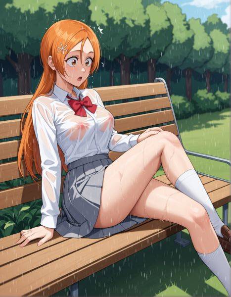 Orihime's Soaking Wet Situation / - xgroovy.com on pornsimulated.com