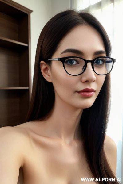 (pretty face) (thick rimmed glasses) - ai-porn.ai on pornsimulated.com