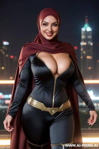 Hijab russian superwoman flashing boobs - ai-porn.ai - Russia on pornsimulated.com