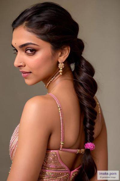 Indian girl Deepika Padukone in pony tail hair style - imake.porn - India on pornsimulated.com