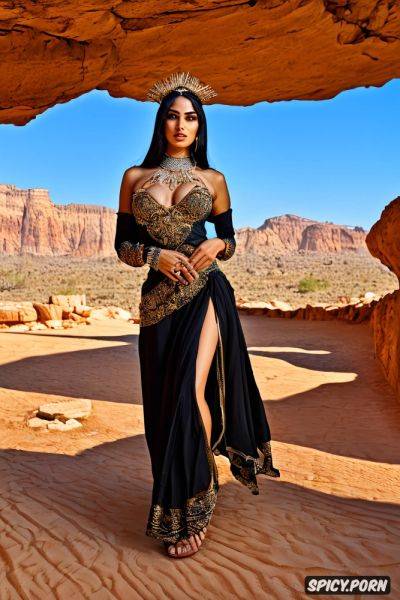 Morning star, long black hair, goddess with lynx, beautiful 20yo arabian woman with gorgeous face - spicy.porn on pornsimulated.com