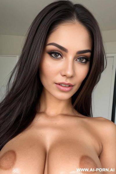 Perfect woman, perfect body, seductive, craving, detailed face, beautiful face, large tear drop breast, fit, irresistible, miss universe, (hairy pussy), (((happy pussy))), enticing - ai-porn.ai on pornsimulated.com