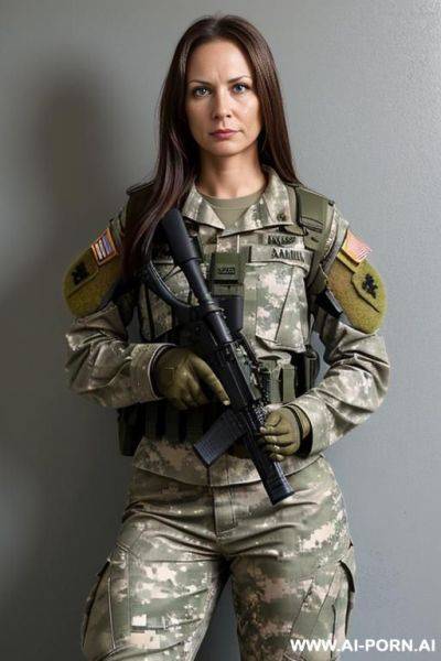 Military naked body in sweat handcuffs jail bed - ai-porn.ai on pornsimulated.com