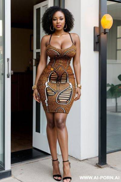 African american, tube dress - ai-porn.ai - Usa on pornsimulated.com