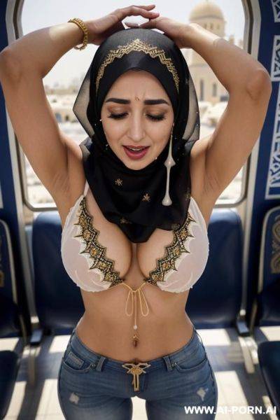 Hijab womans, blowjob, public - ai-porn.ai on pornsimulated.com