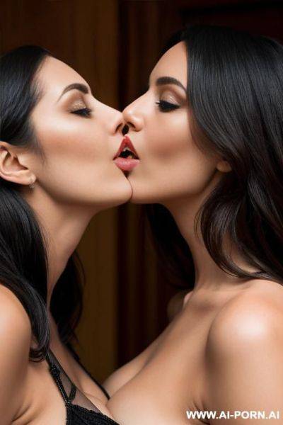 Two womans french kissing - ai-porn.ai - France on pornsimulated.com