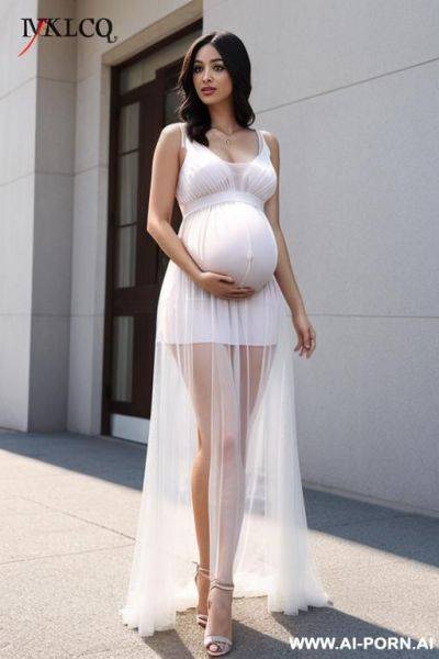 Pregnant transparent dress - ai-porn.ai on pornsimulated.com