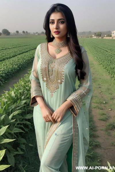 A pakistani woman in pakistani dress showing nude pussy in pakistani field - ai-porn.ai - Pakistan on pornsimulated.com