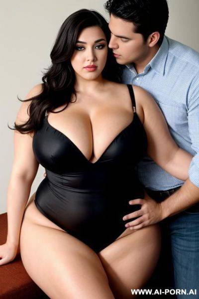 Very large, voluptuous woman with a er man, gystyle position - ai-porn.ai on pornsimulated.com