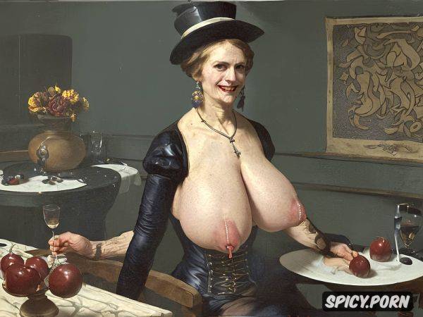 Venous tits, full shot, 70 years, huge melons, spreading legs - spicy.porn on pornsimulated.com