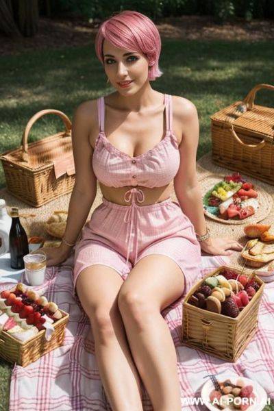 Do a brunette woman with short hair - ai-porn.ai on pornsimulated.com