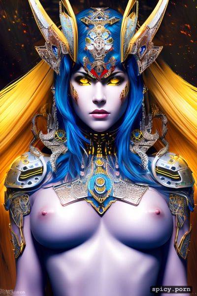 Strong warrior robot, vibrant, intricate, precise lineart, female - spicy.porn on pornsimulated.com