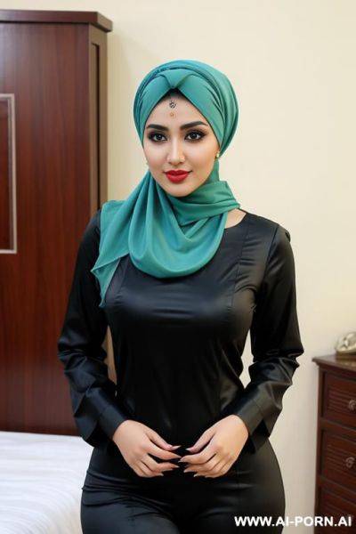 Curved hips, pakistani, headscarf - ai-porn.ai - Pakistan on pornsimulated.com