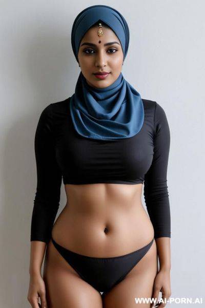 Indian, curved hips, headscarf - ai-porn.ai - India on pornsimulated.com