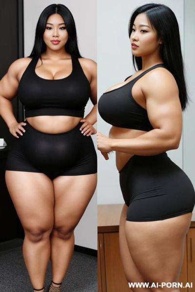 媚黑人妻, massive huge fat big obese bulked up thighs - ai-porn.ai on pornsimulated.com