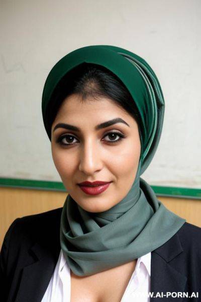 Pakistani teacher with headscarf - ai-porn.ai - Pakistan on pornsimulated.com