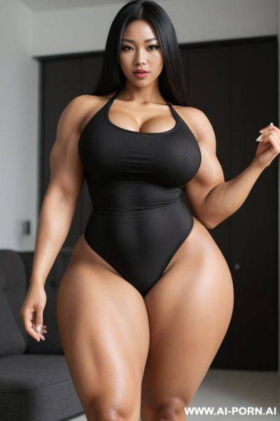 媚黑人妻, massive huge bulked up thighs - ai-porn.ai on pornsimulated.com