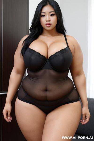 媚黑人妻, massive huge fat big obese bulked up thighs, tight underwear - ai-porn.ai on pornsimulated.com