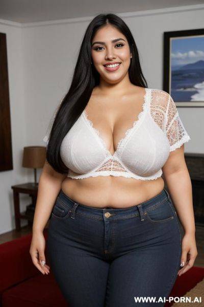 Mexican, pretty face, hourglass shape, supermodel - ai-porn.ai - Mexico on pornsimulated.com