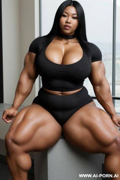 媚黑人妻, massive huge fat big obese muscled bulked up thighs - ai-porn.ai on pornsimulated.com