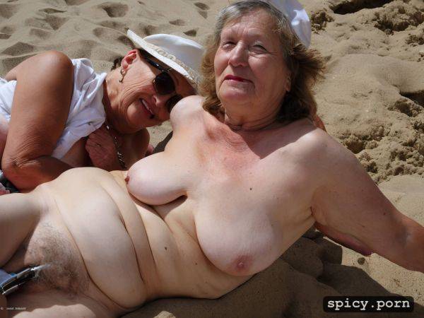 Both of them are very fat granny has big saggy tits very hairy pussy they have hats - spicy.porn on pornsimulated.com