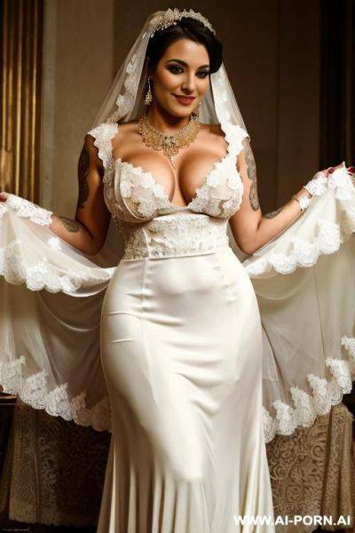 Short pixie british blond playmate, perfect busty, smiling, show realistic pussy, 2 other womans sucking her horny realistisch nipples, wearing golden bracelets on, wearing golden earrings and necklace - ai-porn.ai - Britain on pornsimulated.com