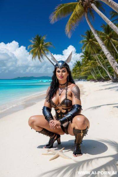 Huge massive boobs, topless, holding metro bar, showing boobs, showing nipples, lots of people - ai-porn.ai on pornsimulated.com