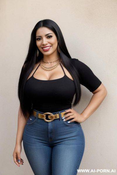 Latina, chola, mexican, (masterpiece), long hair, tight clothes, - ai-porn.ai - Mexico on pornsimulated.com