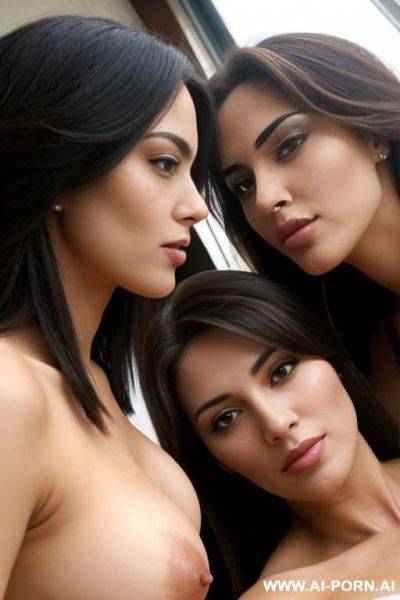 Woman has sex with perfect babe, missionary - ai-porn.ai on pornsimulated.com