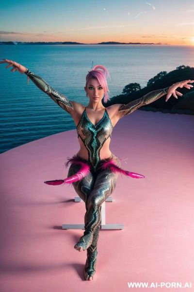 A fit swedish blond woman. with big boob. sit down and leg open without panty. legg up - ai-porn.ai - Sweden on pornsimulated.com