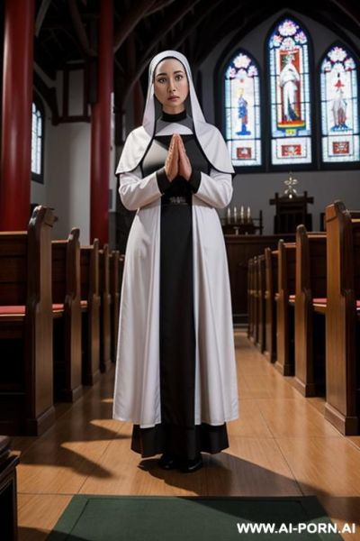 A nun pray to big dildo - ai-porn.ai on pornsimulated.com