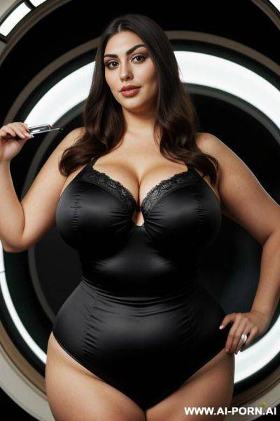 Very , dark italian, big eyes, hourglass figure, extra thicc, very pear shaped - ai-porn.ai - Italy on pornsimulated.com