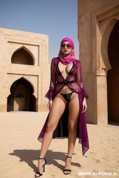 Make a picture of arab woman wearing bold outfit but not nude - ai-porn.ai on pornsimulated.com