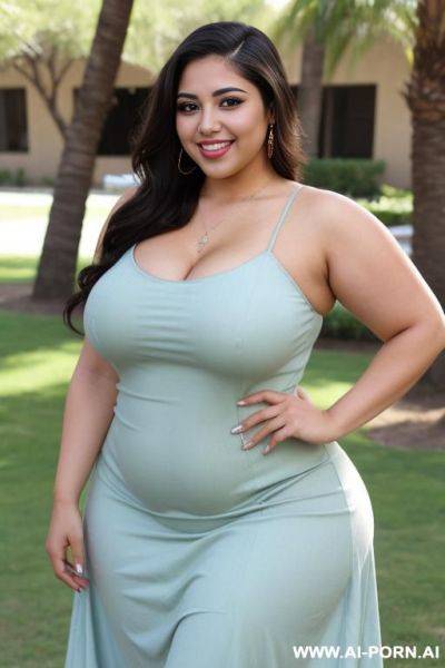 Mexican, very pretty, chola, eye shw, hourglass figure, sundress, picnic, pear shaped, extra thicc - ai-porn.ai - Mexico on pornsimulated.com