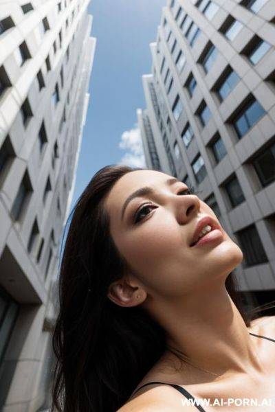 (view looking up at a building) - ai-porn.ai on pornsimulated.com