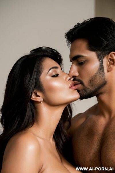 Beautiful woman kissing a man - ai-porn.ai on pornsimulated.com